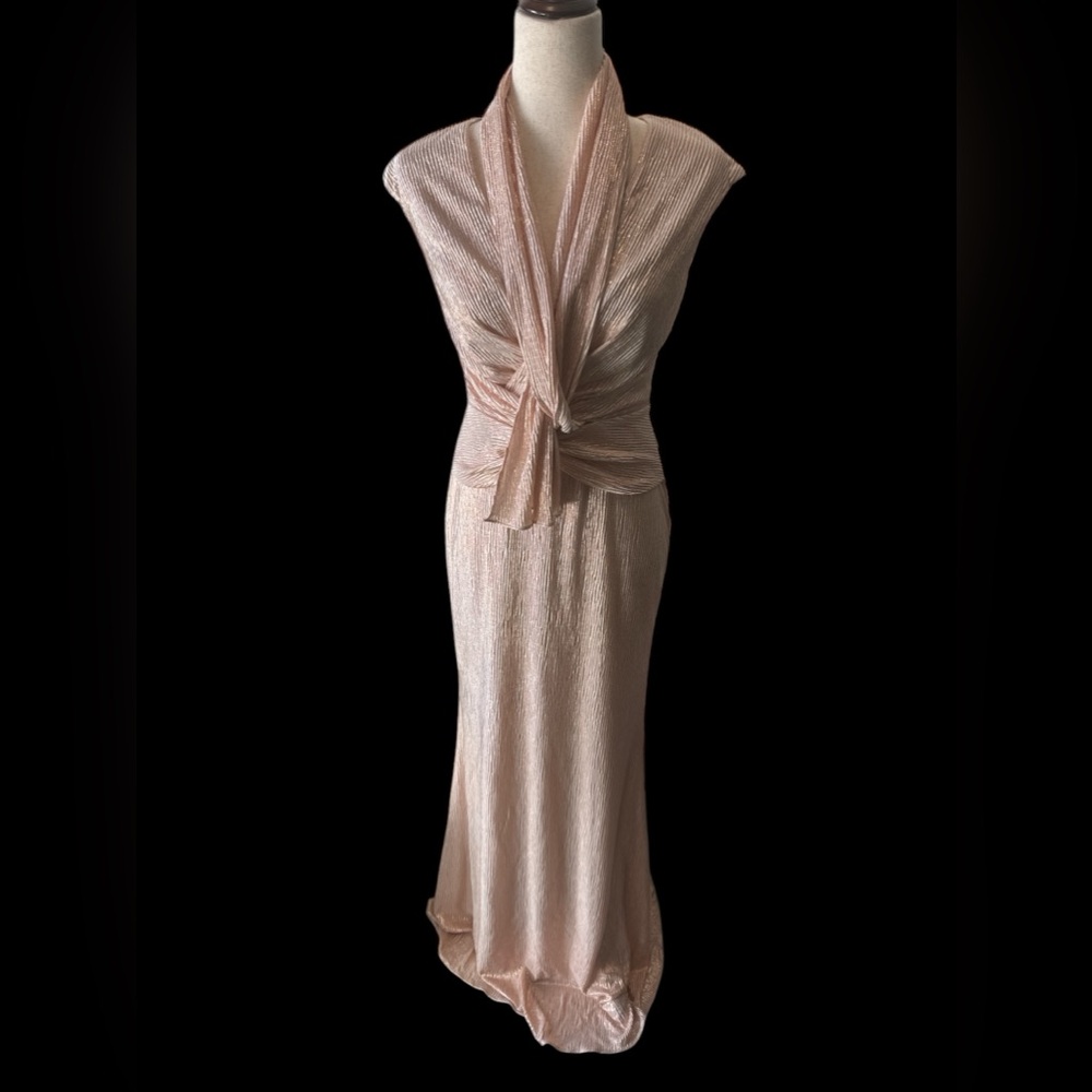 Pink Glimmer Dress 6 NWT Elegant - Picture 4 of 5